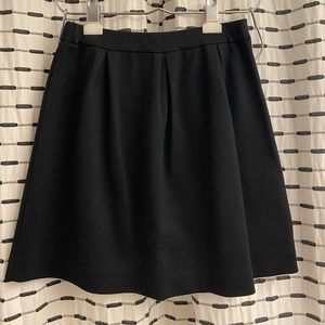 Madewell black a-line skirt